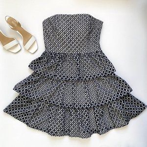 White House Black Market Strapless Tiered …